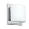 Besa Lighting Paolo Mini Sconce, Opal Matte, Chrome Finish, 1x5W LED 1WS-787307-LED-CR - alternate 1